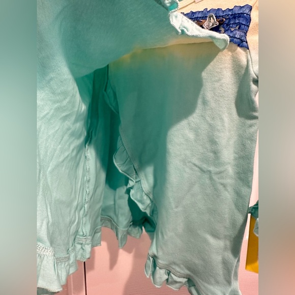 Toddler long sleeve shirt and ruffle pants matching set tie dye size 3T - Picture 9 of 11